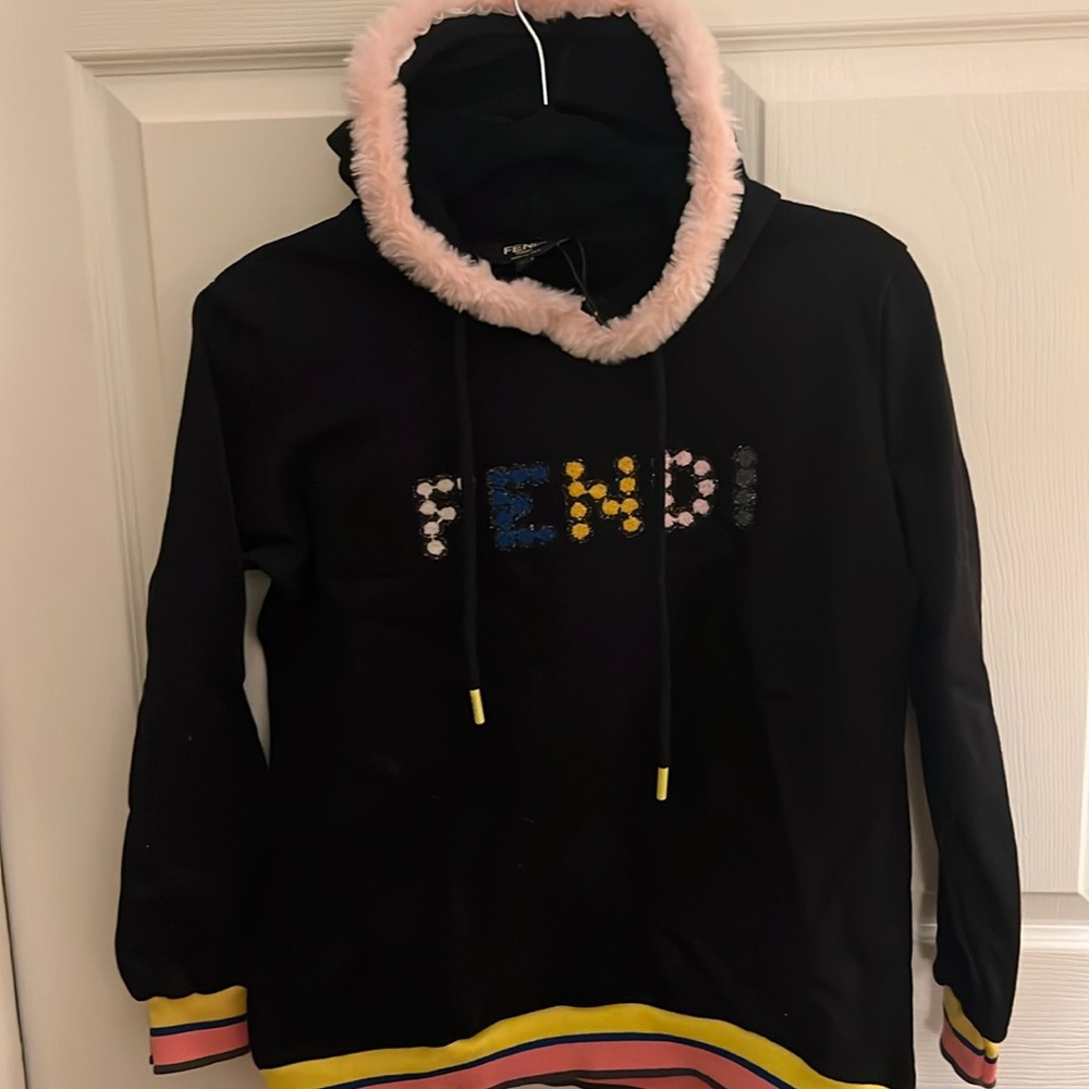 Fendi hoody with fure